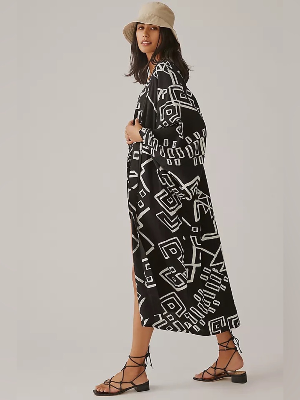 Anthropologie Graphic Kimono